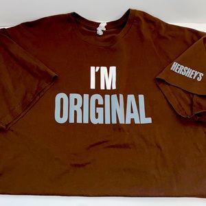 Hershey short sleeve T-shirt men’s two XL reads I’m original